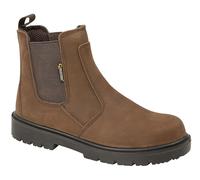 Grafters Seguridad Botas de Trabajo Doble Costura Piel Cerosa Midsole S3