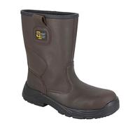 GRAFTERS Waterproof Safety Rigger Boots Size UK 6-13 Mens Leather M560B KD-UK 10 (EU 44)
