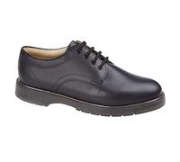 Grafters - Zapatos Formales de Cuero Encerado con Cordones para Hombre (48 EU) (Negro)