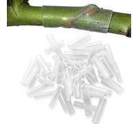 Grafting Tubes Silicone - 50 Piece Budding Tie Set, Flexible Plant Repair Sleeves, Durable Propagation Support Accessories | Stretchable Garden Growing Aid For Nursery Greenhouse Orchard Tree