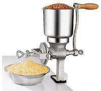 Grain Grinder Mill,Hand Operated Grain Grinder,With Hand Crank & Table Clamp Design,Large Capacity Funnel,For Nut, Coffee, Grain, Seeds, Corn, Spices, LJJY-KK