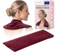 Grain Pillow Neck Shoulder - Heat Cushion Microwave - Wheat and Lavender Filled - Grain Pillow Microwave for Pain Relief, Stitching Shoulder, Back - Dark Blue