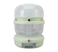 Grain Server Food Grade PP | Rotating Large Capacity Keeps Food Dry | Rice Bucket for Kitchen/Pantry | Easy Assembly Multi Function Storage (Light Green Double Layer)
