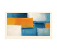 Graiting 1 Pieza De Pintura Abstracta En Lienzo Azul, Arte Pared, Cielo Sereno Y Póster Pájaros, Impresión for Decoración Dormitorio Habitación(By-3,50x70cm)