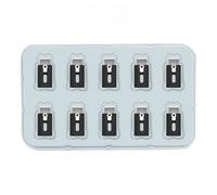 Gralara 10 Pieces Cortante Automático Filamento Repuesto Módulo Cortante Negro Ranura Alargada Accesorio 3D