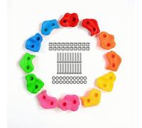 Gralara 10 Piezas Presas Escalada Ergonómicas Presas Escalada con Tornillos Juguete para Niños