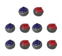 Gralara 10 Piezas Shuffleboard Pucks Equipos de Mesa Portátiles Mini Juego Reemplazo Rodillos Diseño Suave en Interiores Adecuados Par, 10 Piezas 2.5 X 1.56