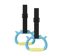 Gralara 2 Anillos de Gimnasia para Entrenamiento de Fuerza, Anillos de Dominadas para Gimnasio, Ejercitador de Fitness, Agarre de Mano Antideslizante, Azul