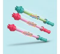 Gralara 3 Piezas Pistola Agua con Tobera Giratoria 2 en 1 Jugue Continuo para Jardín, Paquete De 3 1 Morado, 1 Rosa Y 1 Azul