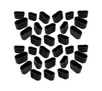 Gralara 32 Piezas Fundas para Patas de Sillas para Proteger Pisos Tapas para Patas de Sillas Ovaladas Tazas para Patas de Muebles, 1.5 cm x 3 cm