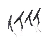 Gralara 4 Piezas Hélices Drone Repuestos RC Quadcopter Engranajes Plástico Resistente Adecuado para Reparación Coleccionistas Taller 14x6x1cm