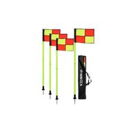 Gralara 4 Piezas Kit Banrines Córner Portátil Banrines Fútbol con Estaca smontable Varillas para Entrenadores, Árbitros