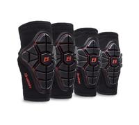 Gralara 4 Piezas Rodilleras y con Guantes Resistente a Impactos Kit Protección con Guantes Ligero Infantiles para Niños, Patinaje, Ciclismo , Rojo , Niños 2-8 Años