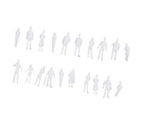 Gralara 40 Piezas Figuras Escala O Figuras Playa 1 50 Gente Miniatura Maqueta Trenes Plástico Pintado Pack Diorama Apto para Decoración del Hogar PAI, 1/100 Escala (Altura 1.9-2.2cm)