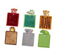 Gralara 6 Piezas Sensory Mats Alfombrillas Sensoriales Animales Educativas Juguetes Táctiles Texturizados de Tela Adecuadas para Niños en Actividades