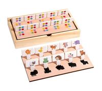 Gralara 60 Piezas Juguete de Razonamiento de Madera Pensamiento Lógico Juego Asociación Madera Interactivo para Preescolar