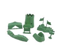 Gralara 9 Piezas Accesorios Escena Militar Miniatura Bolsa de Arena para Diorama Base Fortificada Modelo de Construcción Adecuado para Exhibiciones Proyectos