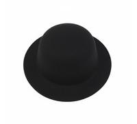 Gralara Accesorio de Sombrero para Muñeca de Algodón Diseños Lindos Sombrero Cilíndrico para Muñeco Peluche Acabado Afelpado Aficionados a las Muñecas, Black, 20CM