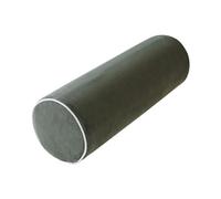 Gralara Almohada cilíndrica Redonda con Funda extraíble, Almohada Cervical con Rollo de Tubo para Soporte de Cabeza, Cuello, Espalda y piernas, Gris