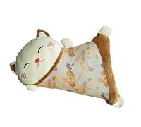 Gralara Almohada, Cojín para La Espalda, Cinturón Lavable, Cojín Lumbar, Almohada para Regalo de Cumpleaños, MARRÓN, tal como se describe