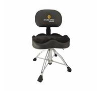 Gralara Asiento de Batería Ajustable Taburete Trono Banco Acolchado Diseño Ergonómico Base de Trípode Soporte Estable, SD Tambor C Silla Ergonómica Ajustable con Respaldo De Presión De Aire