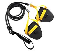 Gralara Banda de Resistencia para Potenciar Musculatura de Brazos Banda Elástica para Entrenamiento Físico con Asas Desmontables Simulador Natación de TPE Dir, Negro