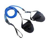 Gralara Banda de Resistencia para Potenciar Musculatura de Brazos Banda Elástica para Entrenamiento Físico con Asas Desmontables Simulador Natación de TPE Dir, Azul