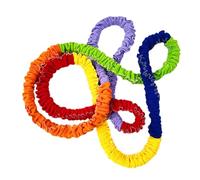 Gralara Banda Elástica Cooperativa para Actividad Física Cinta de Estiramiento Multifuncional Herramienta de Integración Sensorial Accesorio para Ejercicios D, 5m