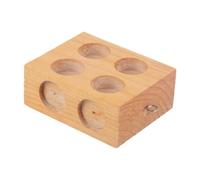 Gralara Bloque de Fricción Madera Bloque Rectangular Demostración Ciencia Mecánica Física Material Resistente Adecuado para Estudiantes de Secundaria Laborato, 6 Hoyos