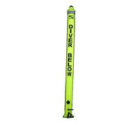 Gralara Boya Marcadora de Superficie, Tubo Inflable para Snorkel, Boya Compacta para Equipo de Buceo, Amarillo