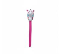 Gralara Caballo Inflable Cabeza de Caballo Juguete Hinchable Juguete de Fiesta Accesorio de Escena para Cumpleaños de PVC Ligero con Impresión Clara y Válvula, Rosa