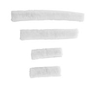 Gralara Cabestro Juego Protectores Equinos Cubiertas Tubo Acolchado Material Felpa Adecuado para Entrenamiento Paseo Diario Transporte de Caballos, Blanco