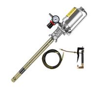 Gralara Cabezal Bomba Grasa Neumático Bomba Grasa con Manómetro Industrial Engrasador para Mecánicos, T09, Bomba De Grasa + Válvula Reguladora De Presión