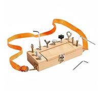 Gralara Caja de Herramientas Infantil Aprendizaje Práctico Tabla de Tornillos de Madera Tablero de Actividades con Tornillos para Niños en Edad Preescolar