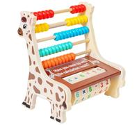 Gralara Calculador Manual con Forma Jirafa Infantil Calculador Manual con Tarjetas Matemáticas Interactivo Juguete para, Aula