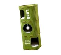 Gralara Cama Cueva para Gatos de 3 Pisos, casa Tipo Cubierto con Pelota Colgante para Varios Gatos, Verde