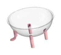 Gralara Cama para Gatos Clear Space Capsule, Nido para Dormir para Gatitos, Resistente y elevada, con cúpula acrílica, versátil, para Gatos, Rosa