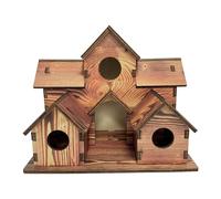 Gralara Casa para pájaros de Madera, Nido de colibrí, Refugio para Patio y jardín, cabaña Colgante para periquitos al Aire Libre, Jaula para Loros y agapornis