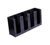 Gralara Cazón de Papel Soporte de Papel Soporte de Papel Enjuague Tazas de dispensador de Tazas de Tazas de cafetería Organizador de cafetería para Hotel Cafe, 4 Cuadrículas Rectas