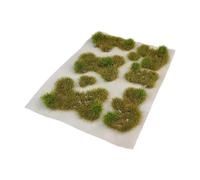 Gralara Césped Miniatura Módulo de Hierba Vegetal Resina Apariencia Natural Uso Sencillo Apto para Modelos Arquitectónicos Paisajes Ferroviarios Y Maquetas de, Otoño Verde