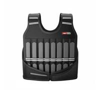 Gralara Chaleco Lastrado Ajustable Chaleco de Entrenamiento Chaleco de Peso Chaleco de Running con de Carga Variable con Malla Transpirable y Bolsillos, Negro, 5KG