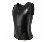 Gralara Chaleco Neopreno Ligero Chaleco con emallera Ajustado Ropa para Buceadores, Buceo, Negro, XL