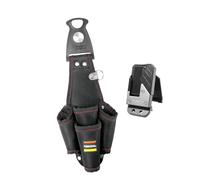 Gralara Cinturón de herramientas Herramienta de herramienta abierta Bolsa Rotatable Oxford Electrician Pouch Bolgador