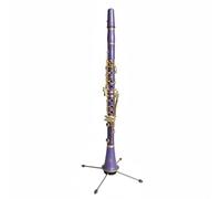 Gralara Clarinet Profesional de 17 Llaves Bb Instrumento Clave para Estudiantes y Músicos con Respuesta Rápida y Transición Suave Adecuado para Actuaciones, Morado