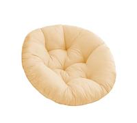 Gralara Cojín Redondo para Hamaca, Adecuado para Uso en Patio y jardín, Beige, Individual