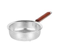 Gralara Colador de Cocina con Mango Ergonómico Cuchara Filtradora de Acero Inoxidable Fino para Frituras Y Apto para Cocinar Escurrir Fideos, tal como se describe, 18cmx5.5cm