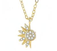 Gralara Collares Magnéticos para Parejas Atracción Magnética Collares de Brillo y Sombra Versátil Colgantes de Brillo y Sombra, Dorado