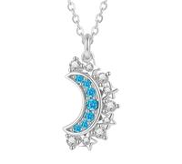 Gralara Collares Magnéticos para Parejas Atracción Magnética Collares de Brillo y Sombra Versátil Colgantes de Brillo y Sombra, Plateado