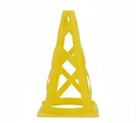 Gralara Cono de Señalización Deportivo Ligero y Portátil Conos de Entrenamiento Alta Visibilidad para Entrenadores, Deportistas, Amarillo, 23 CM