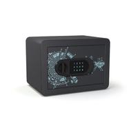 Gralara Contenedor Seguro con con Teclado Electrónica Contenedor Seguro Clave Teclado Digital para Niños, Estudiantes, Escritorio, Negro, Seguro De Trayectoria Cuántica